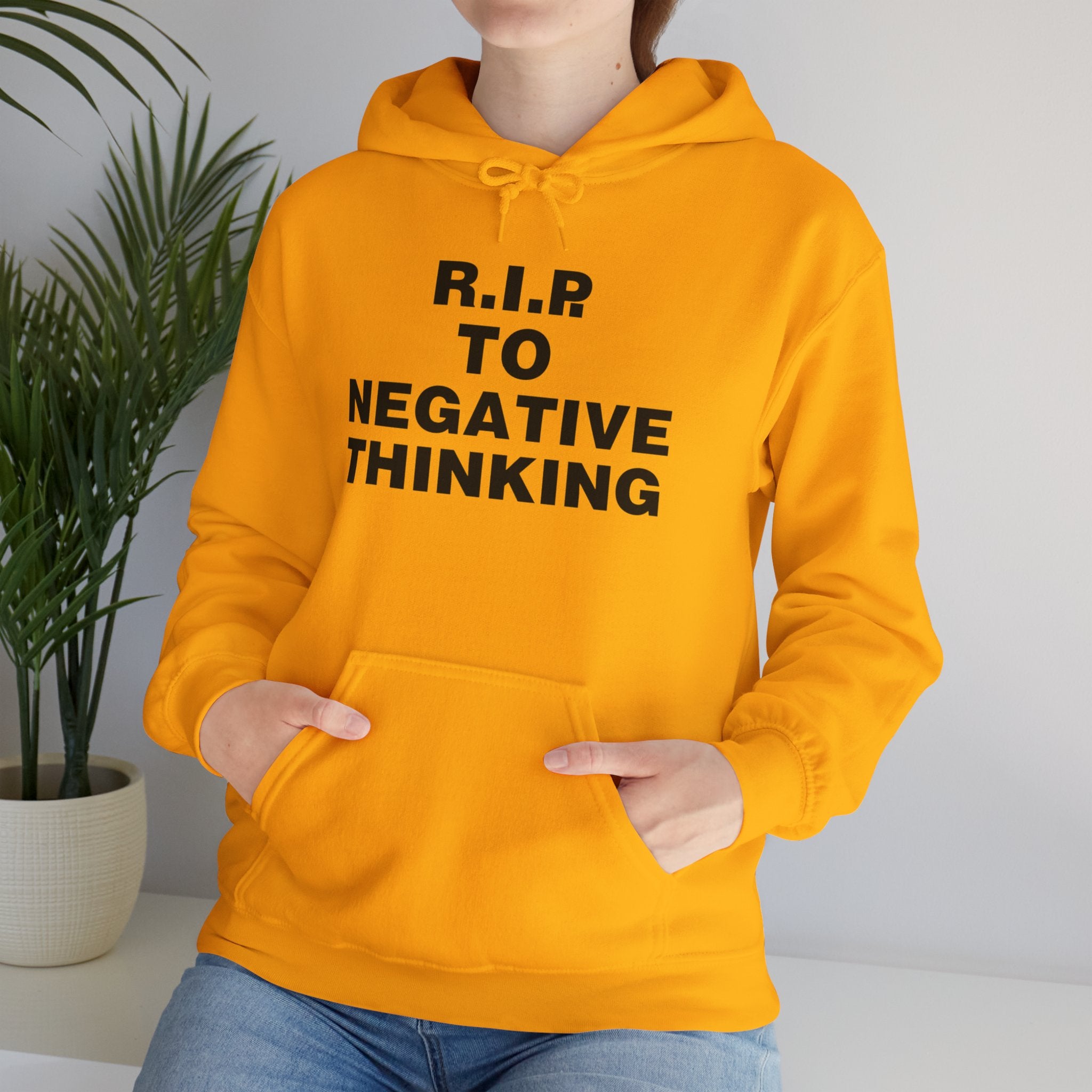 R.I.P. to Negative Thinking Unisex Heavy Blend™ Hooded Sweatshirt