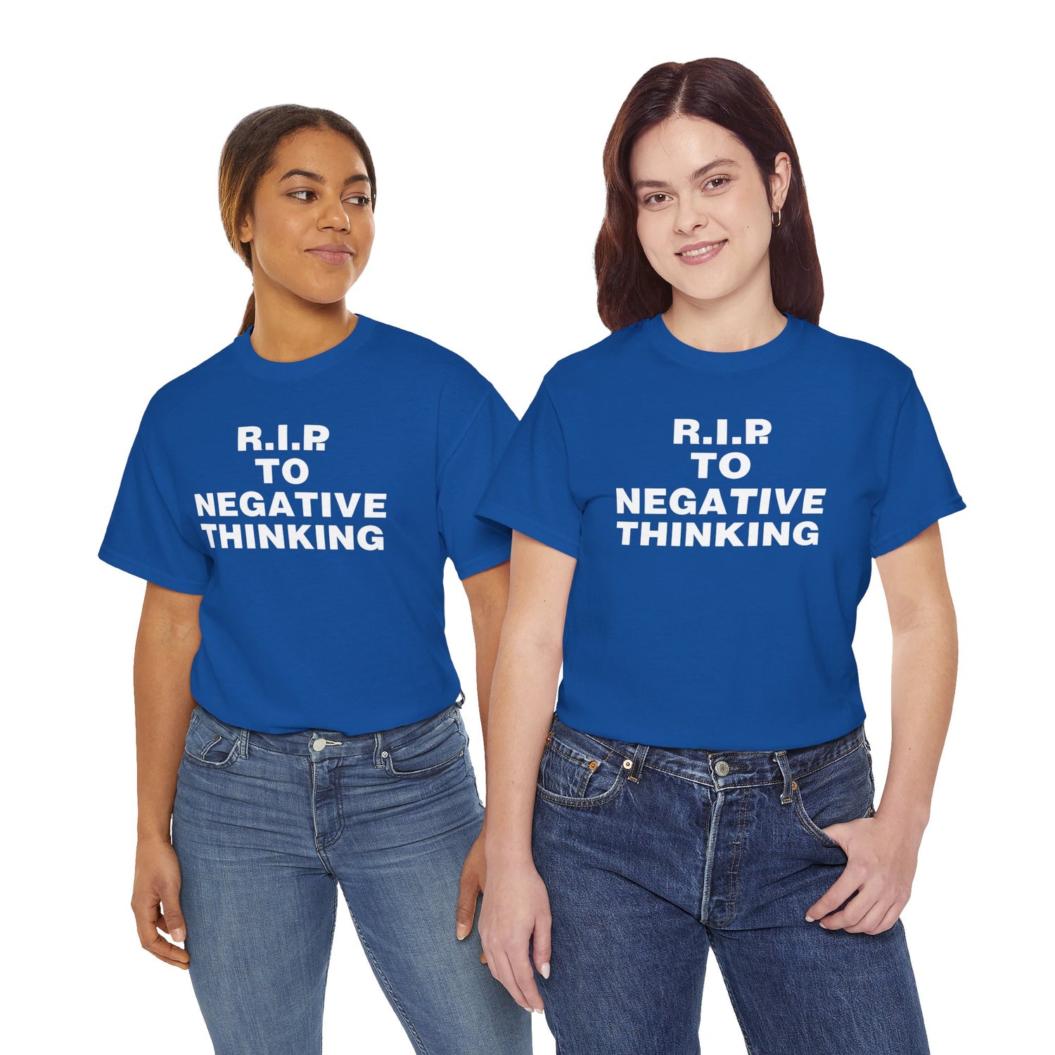 R.I.P. to Negative Thinking Unisex Heavy Cotton Tee - Positive Vibes Apparel