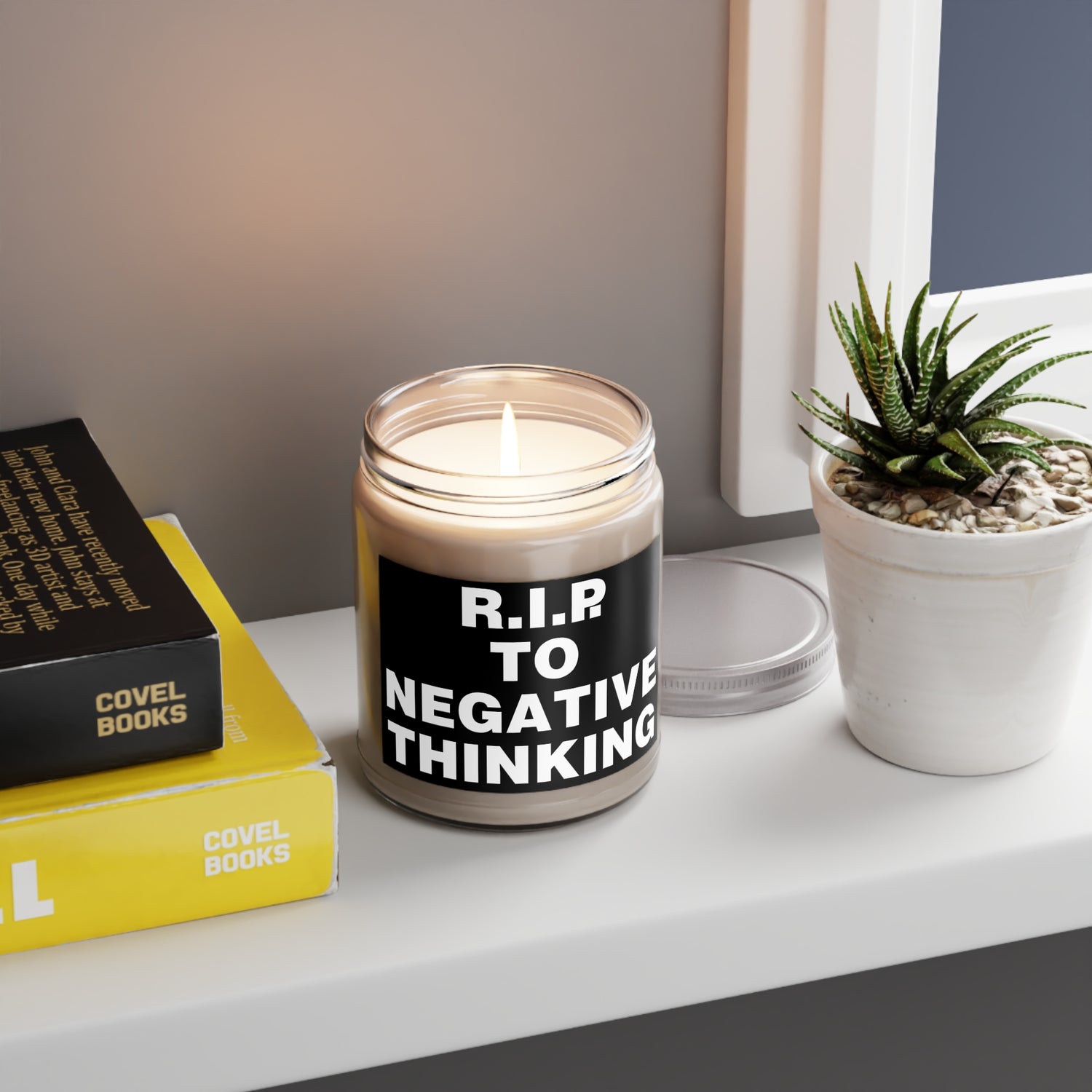 R.I.P. to Negative Thinking Scented Candle - 9oz Relaxation Gift