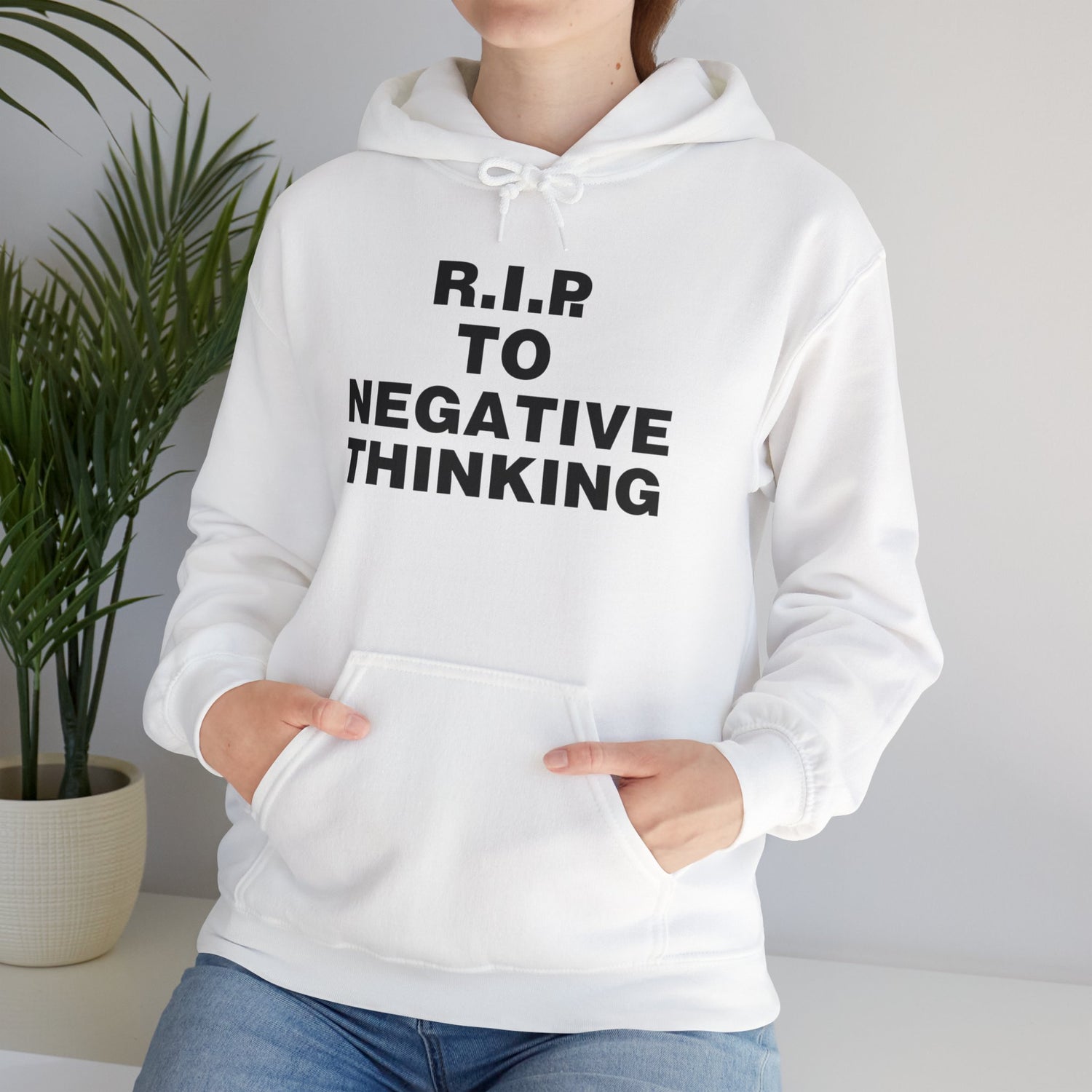 R.I.P. to Negative Thinking Unisex Heavy Blend™ Hooded Sweatshirt