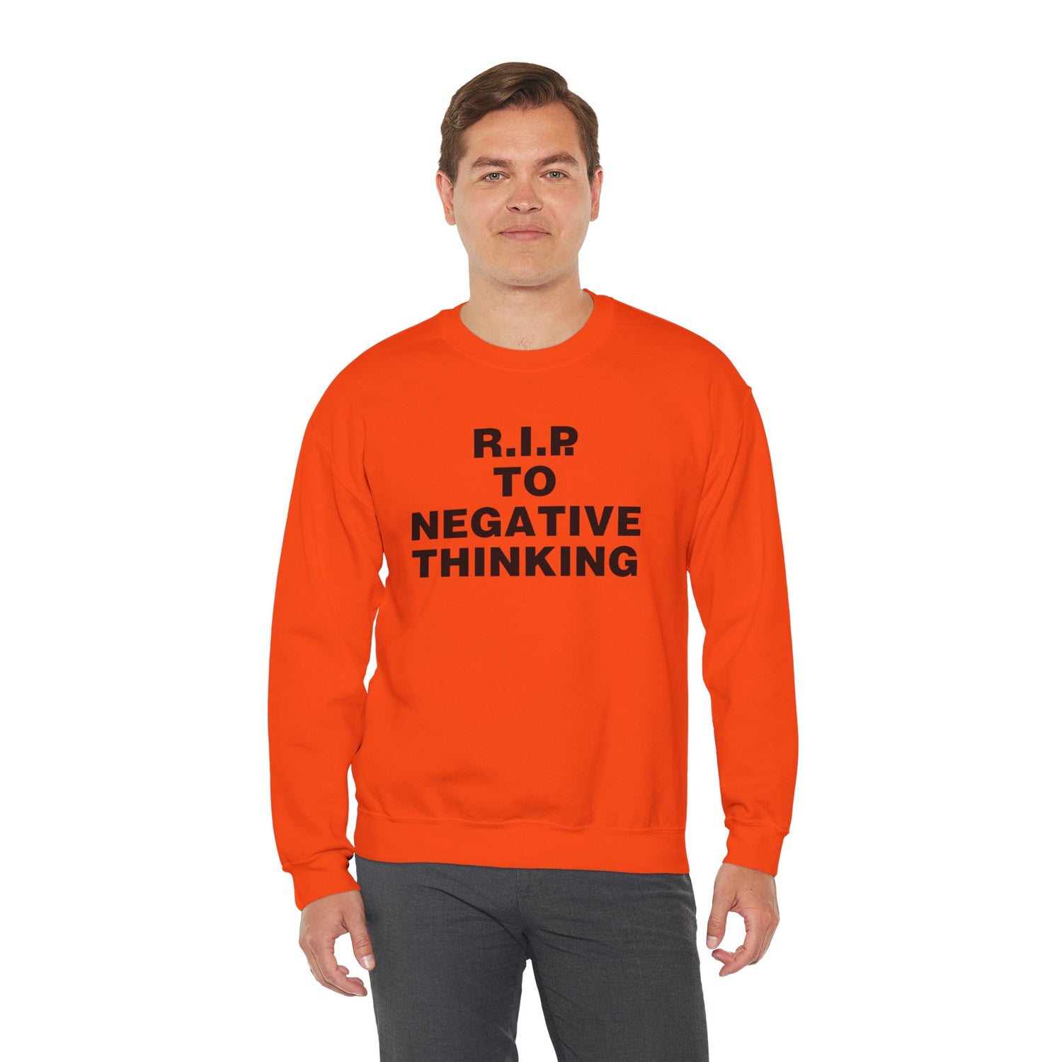 R.I.P. to Negative Thinking Crewneck Sweatshirt | Unisex Heavy Blend™