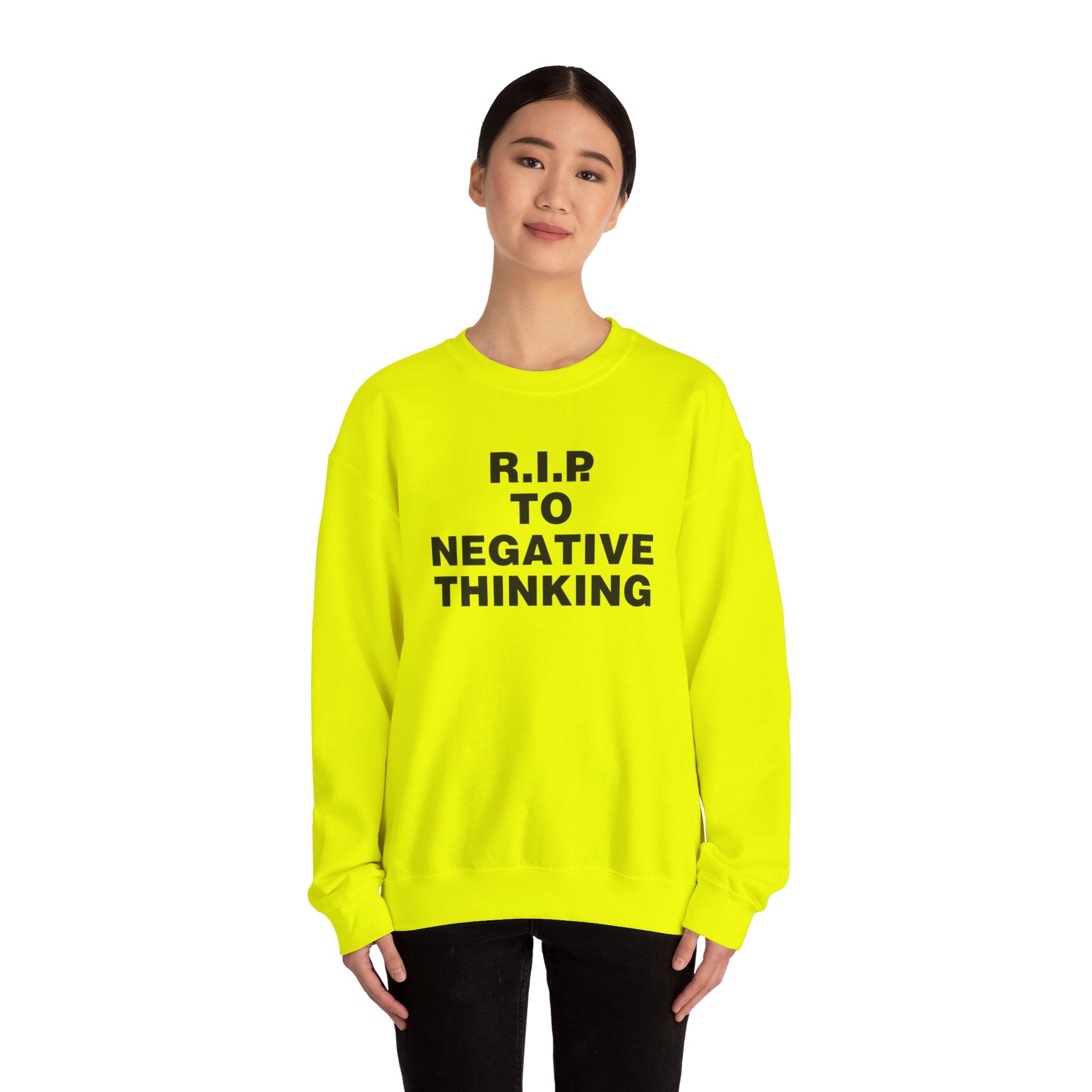 R.I.P. to Negative Thinking Crewneck Sweatshirt | Unisex Heavy Blend™