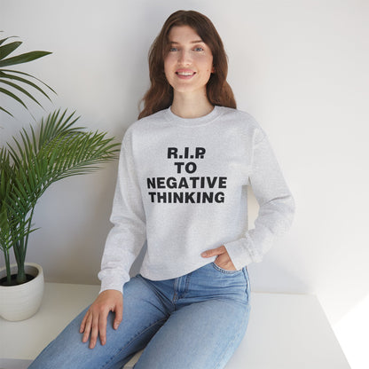 R.I.P. to Negative Thinking Crewneck Sweatshirt | Unisex Heavy Blend™