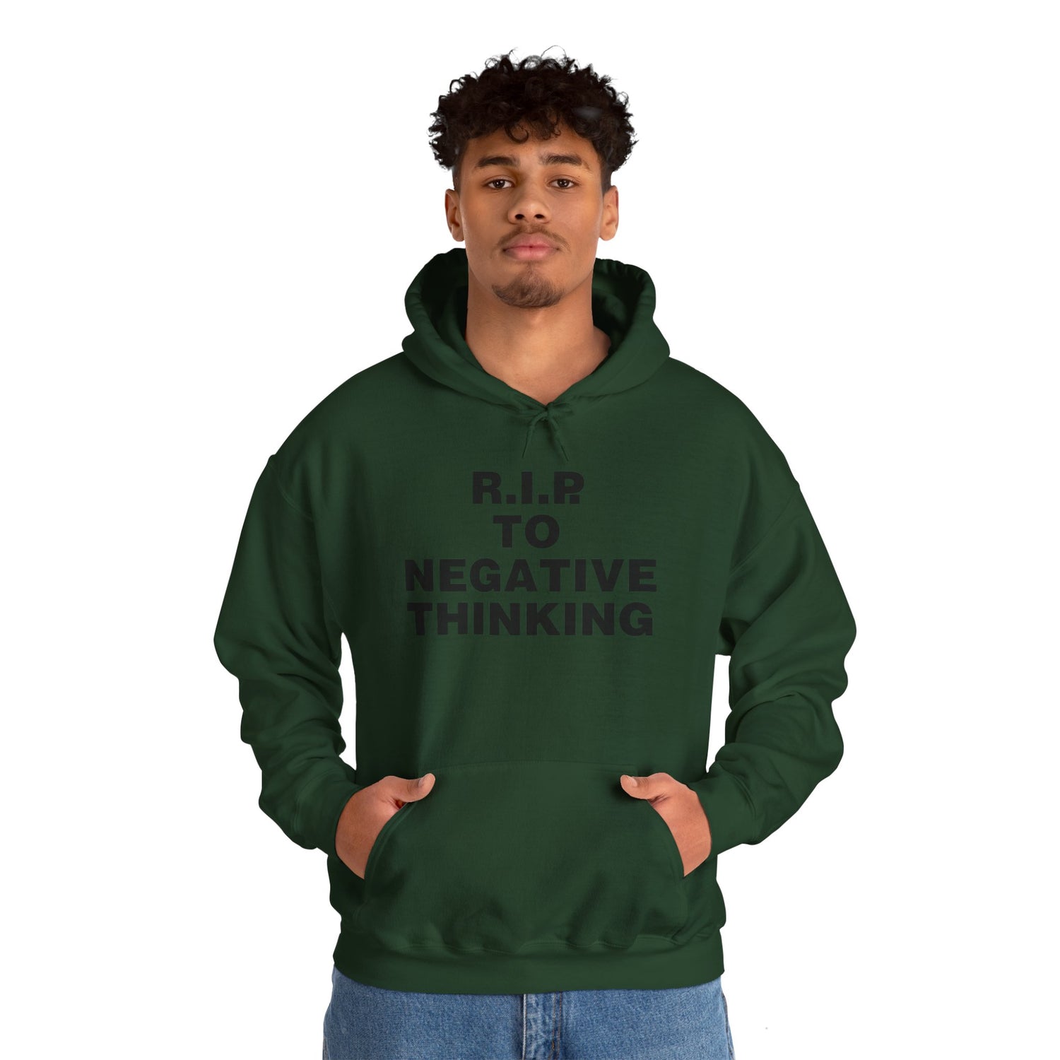 R.I.P. to Negative Thinking Unisex Heavy Blend™ Hooded Sweatshirt