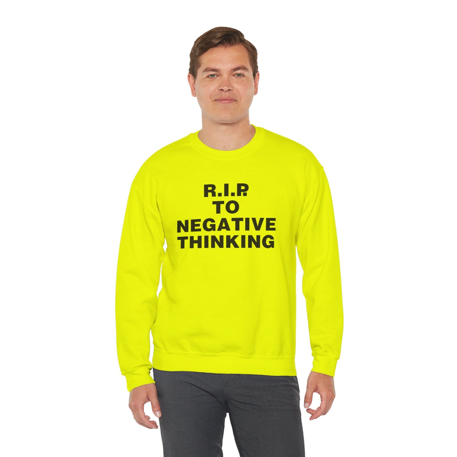 R.I.P. to Negative Thinking Crewneck Sweatshirt | Unisex Heavy Blend™