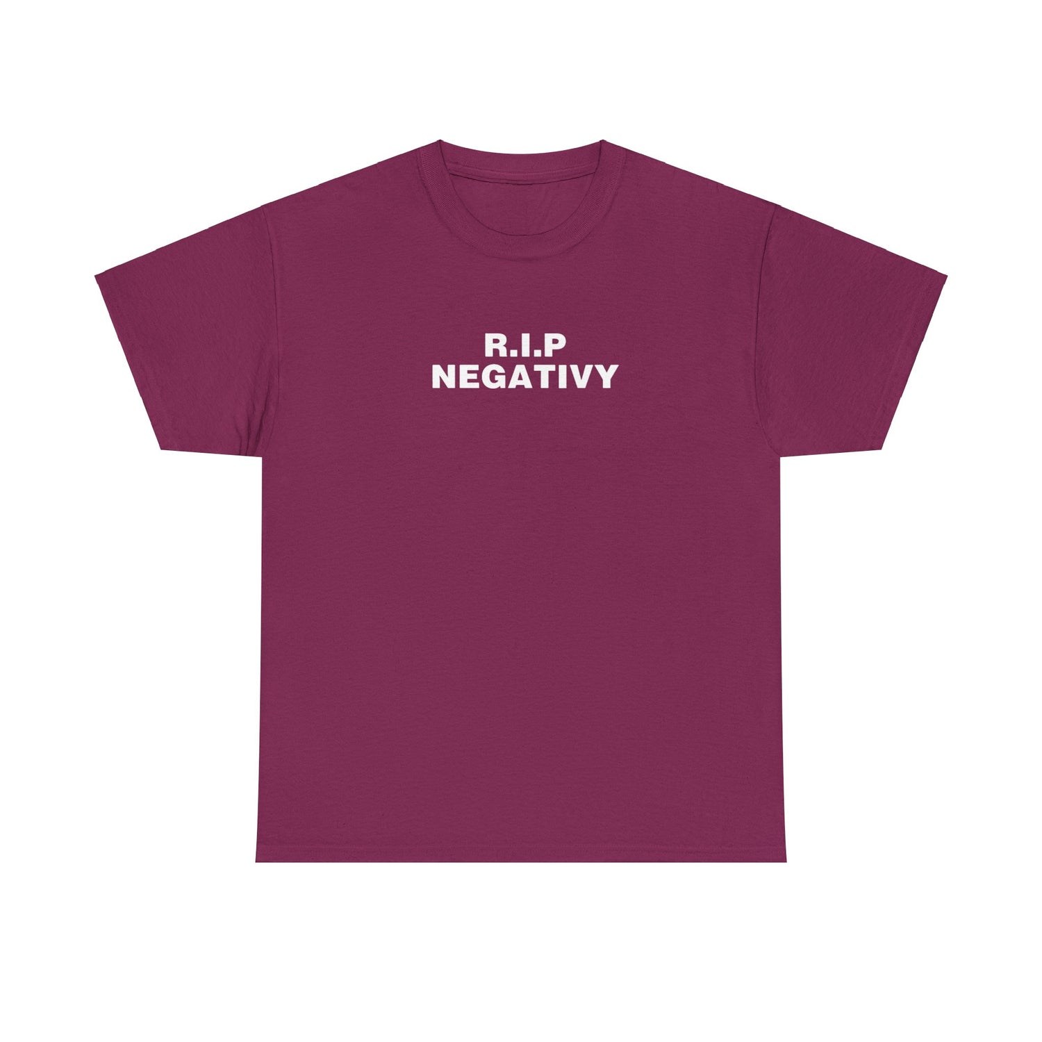 R.I.P. Negativity Unisex Heavy Cotton Tee - Embrace Positivity with Style