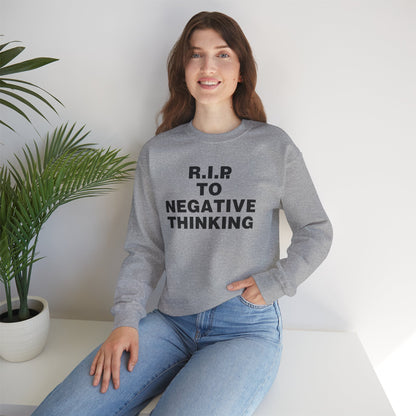 R.I.P. to Negative Thinking Crewneck Sweatshirt | Unisex Heavy Blend™