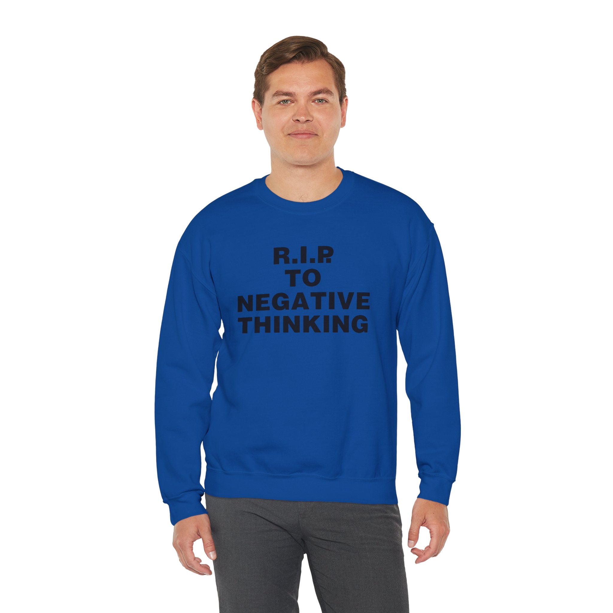 R.I.P. to Negative Thinking Crewneck Sweatshirt | Unisex Heavy Blend™