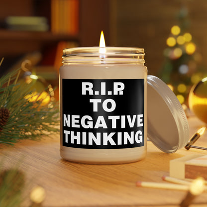 R.I.P. to Negative Thinking Scented Candle - 9oz Relaxation Gift