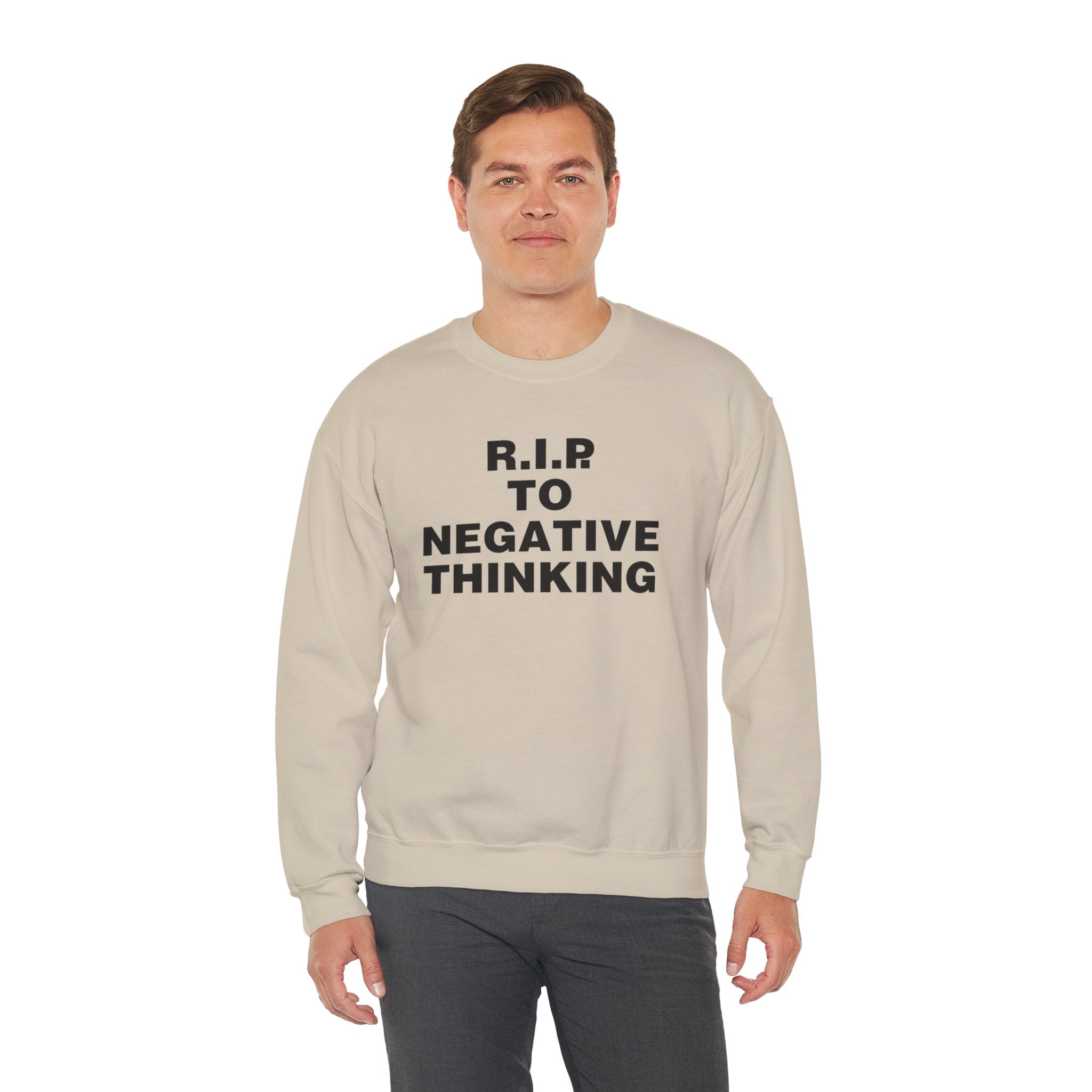 R.I.P. to Negative Thinking Crewneck Sweatshirt | Unisex Heavy Blend™